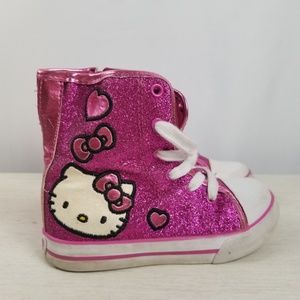 Hello Kitty Sanrio High Tops Zipper Laces Pink